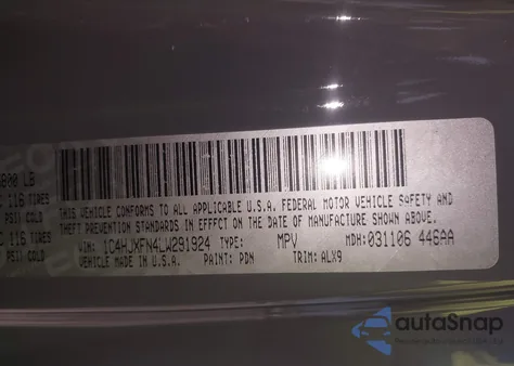 2020 Jeep Wrangler Unlimited Rubicon Recon 4X4 z USA, uszkodzony, nr VIN 1C4HJXFN4LW291924